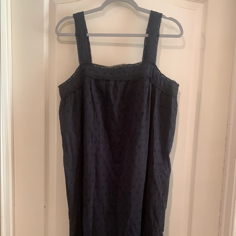 Beach Lunch Lounge Black Sleeveless Cotton Maxi Dress